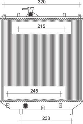 MAGNETI MARELLI Radiators, Motora dzesēšanas sistēma 350213115700